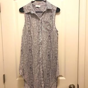 Long button up blouse